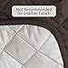 Rose Home Fashion Reversible Chaise Lounge Cover, Chaise Lounge Slipcover, Sectional Couch Covers for Dogs (Chaise Lounge: Chocolate/Beige)
