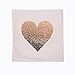 18x18 Love Quotes Decorative Burlap Throw Pillow Cover Gold Heart Pillowcase Pillow Sham (Inner Not Included) Romantic Valentine's Day Gift