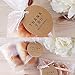 Thank You Tags,Kraft Paper Gift Tags,100 PCS Round DIY Crafts Tags with 100 Feet Jute Twine,Thank You for Your Kindness for Gift Wrap,Wedding Favors