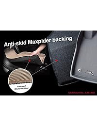 3d maxpider Custom Fit Complete Conjunto de alfombrilla de piso para seleccionar Toyota Highlander Modelos   Kagu hule, Negro