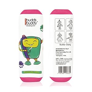 Buddsbuddy Brushing Kit-15Pcs Pack,Rampsy(Pink)