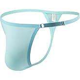MuscleMate Men's Thong Bikini Underwear, Hot Men's Thong G-String T-Back Underwear, Adjustable Size.