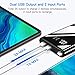 Portable Charger Power Bank 20000mAh Fast Recharge External Battery Pack Built-in 4 Cables Battery Pack with LCD Indicator Ultra Slim Phone Charger Compatible with Phones, Tablets and More