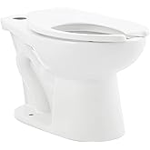Sirène Floor-Mounted Commercial Elongated Top Flush Spud Flushometer Toilet Bowl