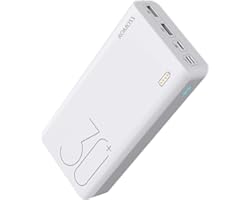 ROMOSS 30000mAh Power Bank Sense 8+, 18W PD USB C Portable Charger with 3 Outputs & 3 Inputs External Battery Pack Cell Phone