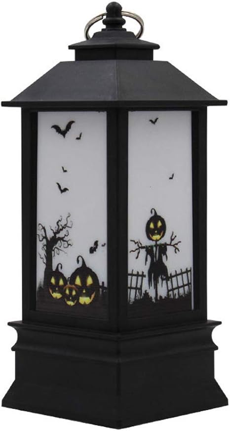Amazon Co Jp Lulaa Ledライト ランプ ランタ ハロウィン飾り 提灯 手持ち 吊り下げ 電池式 パーティー バー レストラン 車道 歩道 屋外 屋内カボチャ 髑髏 魔女 お城 レトロ式 おもちゃ