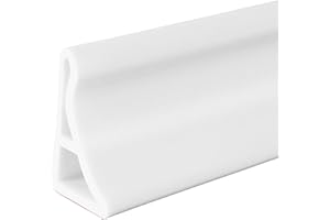 Duzzy 39 Inch Collapsible Shower Threshold Water Dam, Shower Dam Strip Water Stopper, Ideal for Wheelchair Accessible, Suitable for ADA Handicap Showers Bathroom