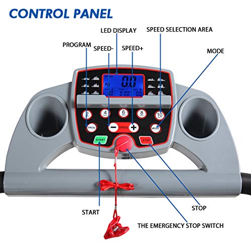 Thegreatshopman Folding Electric Treadmill Power Motorized Running Machine for Home Gym Exercise Walking Fitness