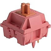 Akko Rosewood Keyboard Switch for Mechanical Gaming Keyboard, 5-Pin 40gf Linear Pre-Lubed Switches (45pcs)