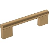 Amerock 3-3/4" Versa Champagne Bronze Drawer Pull | 3-3/4 inch (96mm) Center-to-Center Mounting Distance and 4-11/16 inches Overall Length, Durable Zinc Cabinet Hardware