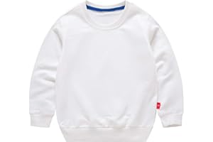 PTPuke Toddler Boys Girls Solid Cotton Thin Sweatshirt Long Sleeve top T-Shirts