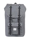 Herschel Supply Co. Little America Rubber, Charcoal Crosshatch/Black Insert, One Size