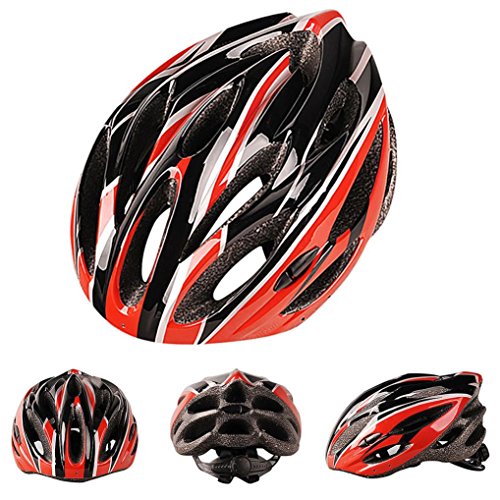 Boofab Adult Safety Helmet Adjustable Road Cycling Mountain Bike Bicycle Helmet Ultralight Inner Padding Chin Protector and visor (B) - Thumbnail 6