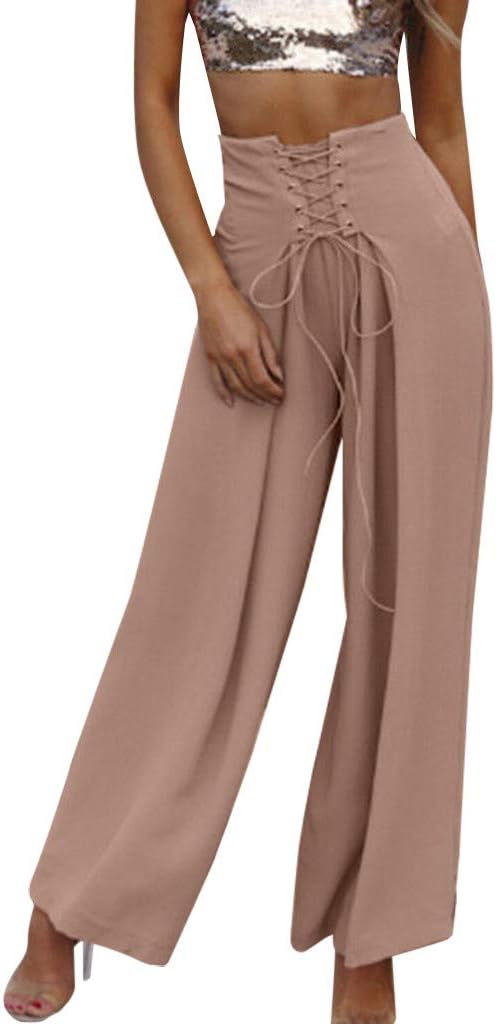 Linkay Women's Yoga Pants Tummy Control, High Waist Wide Leg Culottes a Harem Baggy Loose Workout Running Sports Trousers Leggings