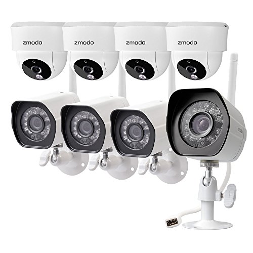 Zmodo Wireless Security Camera System Smart HD Outdoor