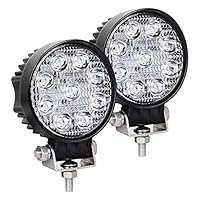 Exzeit Waterproof LED Pods, 60° Flood Led Light Bar, 54W 3800LMS Off road Lights, Led Work Lights for Truck Trator Jeep ATV UTV Golf cart Boat, 12v/24v