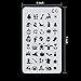 24 pcs Stencil, Taotree DIY Drawing Template Stencil Set for Planner (24 pcs Stencil)