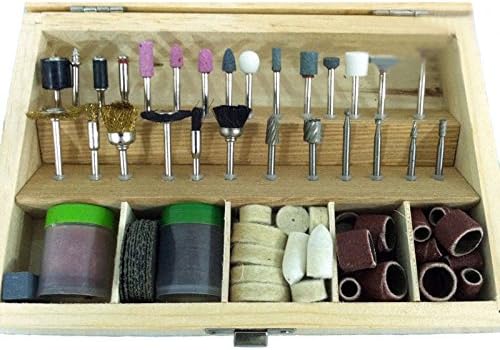 100Pc Rotary Tool Accessory Set Dremel 1/8" Shank Gunsmith Hobby + Case