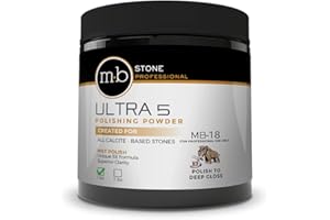MB STONE CARE MB Stone MB-18 Ultra 5 Polishing Powder for Marble, Travertine, Onyx, Limestone and Any Other Calcite Base Stone (Professional USE) (1 LB)