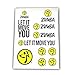 Zumba Dance Fitness Let It Move You Stickers - One Sheet