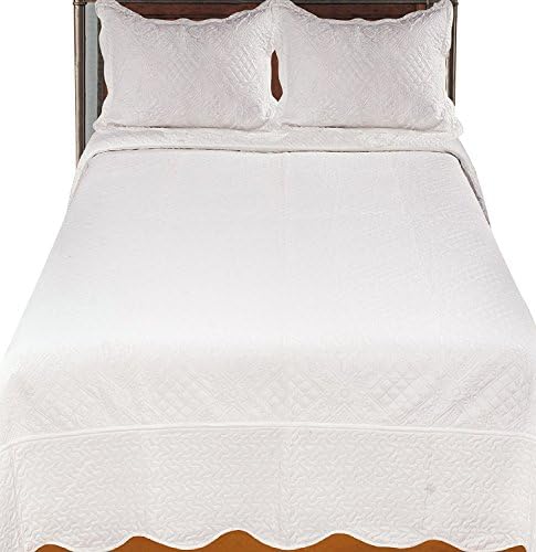 Infinite Coverlet/Bed Spread, King, Ivory
