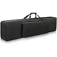 NKTM 88 Key Keyboard Case, 53.5"x12.6"x6.3" Electric Keyboard Bag Piano Gig Bag with Handles and Adjustable Shoulder Straps Keyboard Gig Bag - Black
