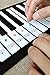 Piano Stickers for Keys, Removable Music Note Full Set Stickers and Keyboard White and Black Keys Double Layer Coating for 88/61 / 54/49 Keyboards