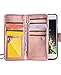 iPhone 6 Case, Crosspace iphone 6s Flip Wallet Case Premium PU Leather 2-in-1 Protective Magnetic Shell with Credit Card Holder/Slots and Wrist Lanyard for Apple Iphone 6/6s 4.7