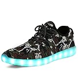 Joansam 7 Colors LED Luminous Unisex Sneakers Men & Women USB Charging Light Colorful Glowing Leisure Flashing Shoes Sport Shoes