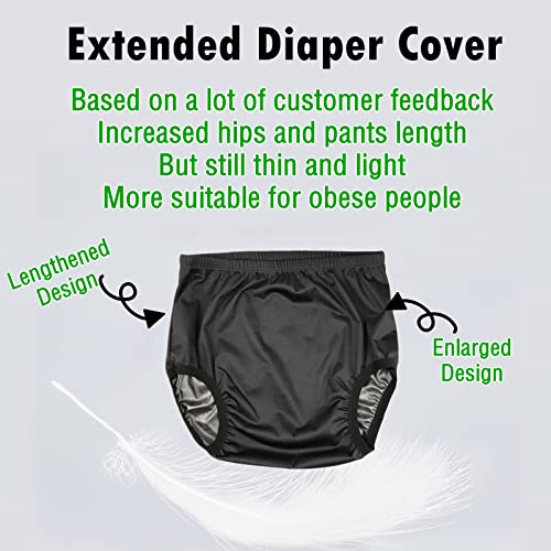 Adult Diaper Cover for Incontinence, Active Waterproof Latex Pants with A Lightly Absorbent