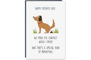 ITHMAHCO Father's Day Gifts From Dog, Dog Dad Fathers Day Card, Fathers Day Card Funny, Fathers Day Card From Dog, Father's Day Card From Dog, Father's Day Gifts From Son, Fathers Day Card From Daughter