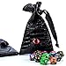 DND Dice Bag Pouch - Leather & Dragon Eye with Drawstring - Dungeons and Dragons Game 6