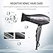 1875W Professional Salon Hair Dryer, Infrared Blow Dryer for Fast Drying, Powerful Negative Ionic Quiet Hairdryer with Diffuser & Concentrator – ETL Certified Hot Tool Dryer (Gray)thumb 1