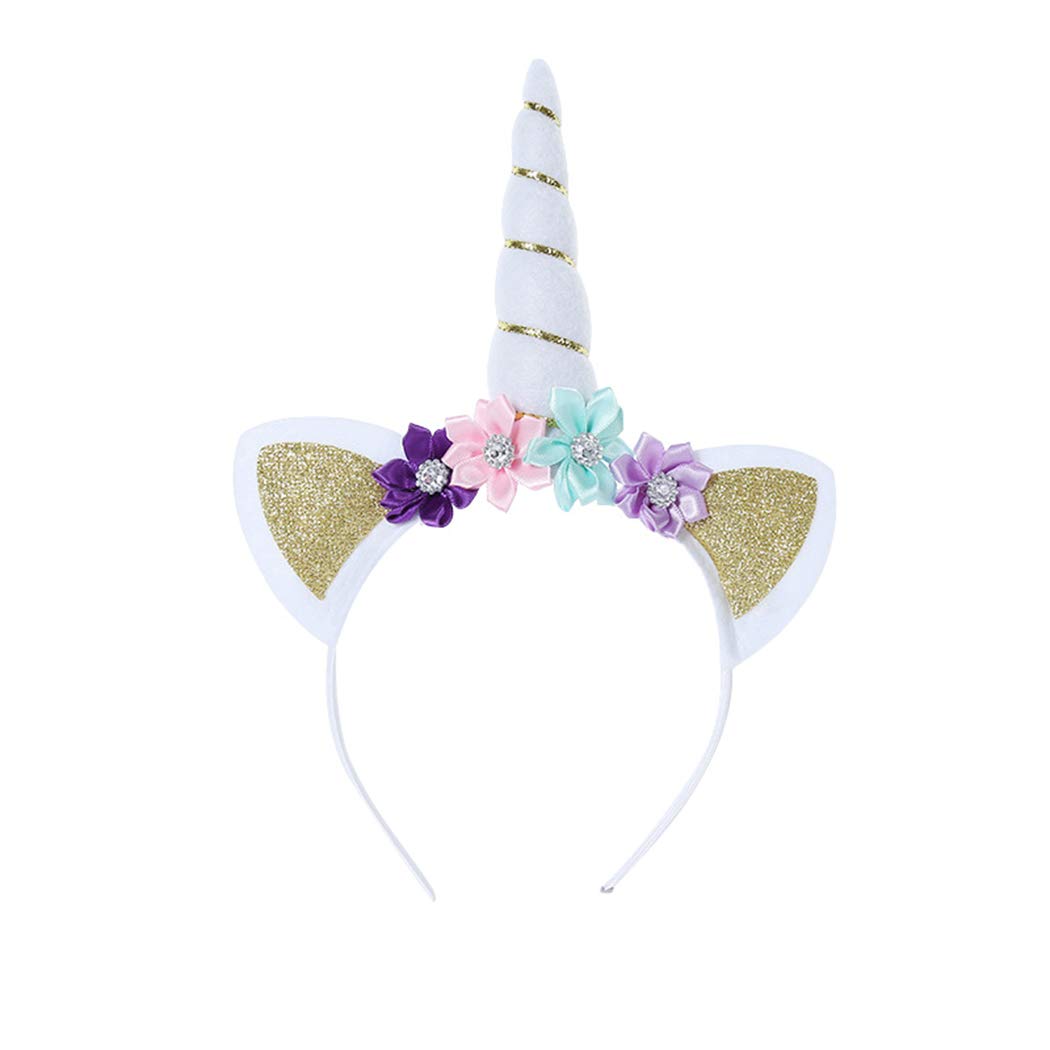 dressfan Cute Headband Women Girls Flower Party Birthday Headbands Headwear Cosplay Costume