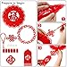 Boao 4 Pieces Chinese New Year Decorations Hanging 2021 Fu Chinese Festival Wall Ornament with Chinese Knot Pendant Year of The Ox Good Luck Ornaments for Home Office Restaurant Decor