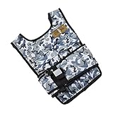 CROSS101 Camouflage Adjustable Weighted Vest (20lbs - 80lbs) with Phone Pocket & Water Bottle Holder