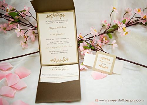 5 x 7 Pocketfold Invitation
