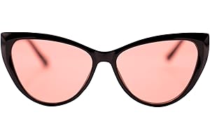 Family Tree Remedies FL-41 Migraine Glasses Transitional Lens for Indoor/Outdoor Light Sensitivity & Photophobia Cat Eye Cloth Bag