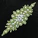 1 Pc Gleaming Wedding Applique Crystal Rhinestone Trim Ribbon Sash/Bridal Applique