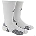adidas Unisex-US Traxion Menace Crew Football & Basketball Sock (1-Pair), White/Black/Light Onix/Onix, 6.5-9