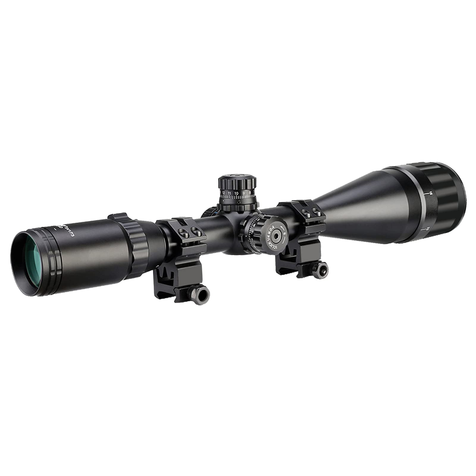 Svbony SV173 Riflescope, Scope 4-16x50AO with Red Green Blue Illuminated and Mil Dot Reticle, Suitable for 20mm Weaver/Picatinny Mount