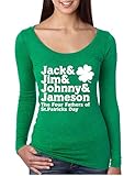 Allntrends Women's Shirt Jack&Jim St Patrick's Day Shamrock