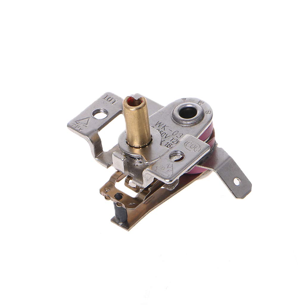 AC 250V 16A Adjustable 90 Celsius Temperature Switch Bimetallic Heating
