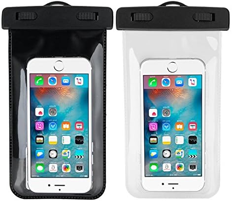 Waterproof Case,Desoon 2 Pack Waterproof Case Cover Skin for iPhone 6s/6s Plus/6 Plus/7/5s, Samsung S7/S7,Samsung LG Sony Huawei Underwater Case with Mobile 4.0 to 5.5 inches