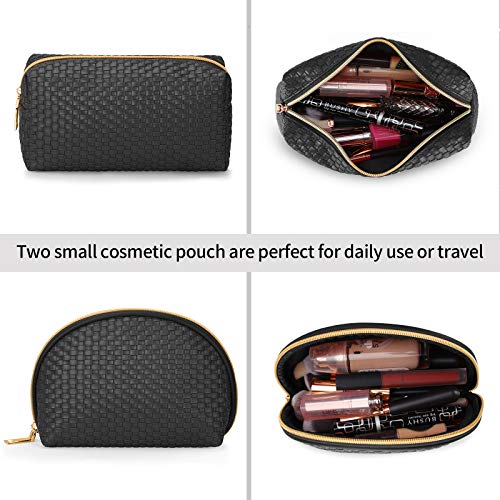 Makeup Bag 3 Pcs Waterproof Cosmetic Bag Set Portable Travel Cosmetic Bag Multifunction Organizer Storage Bag Weave… - Image 3