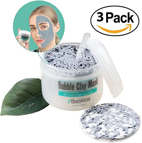 KBeautyNaturals | Carbonated Bubble Clay Mask 3.53oz | Great feeling bubble enables your skin great again. Made In Korea (Package Quantity : 3)