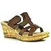 Women's B.O.C, Kinsella Wedge Sandal SADDLE BROWN 8 M
