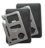 Fathers Day Gifts Guardman 2pcs 11 in 1 Multi Tool Credit Card Survival Tool Fits Perfect in Your Wallet (2 Pack) Father's Day Gifts