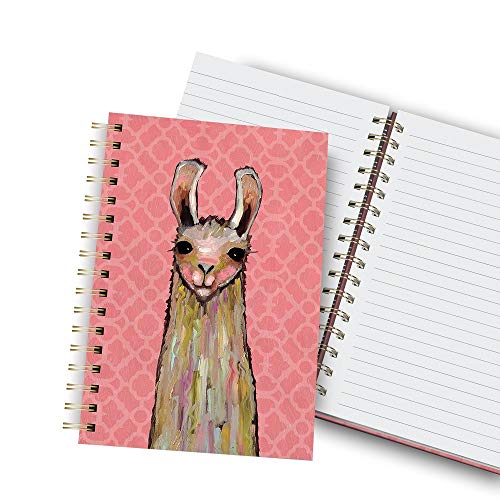 Medium-Tabbed-Spiral-Notebook-from-Studio-Oh-with-Decorative-Art-Cover--192-Pages-675--825-La-La-Llama