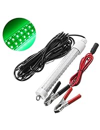 nuzamas LED de 10 W Underwater submersilble Noche Pesca Luz (Verde) Crappie Shad Calamar Barco Kayak pesca anzuelo